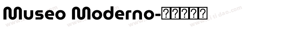 Museo Moderno字体转换